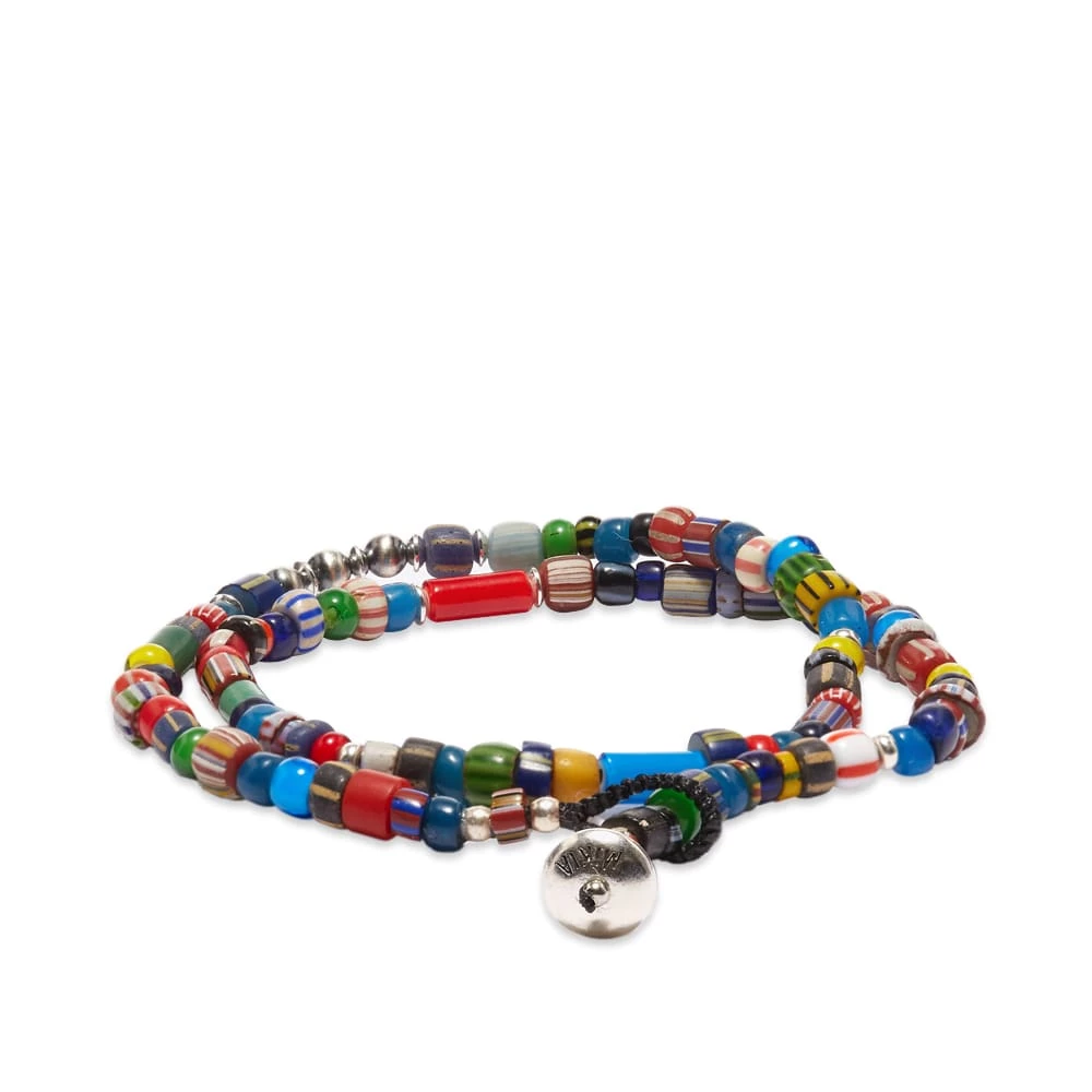 Mikia Double-Wrap Trade Beads Bracelet