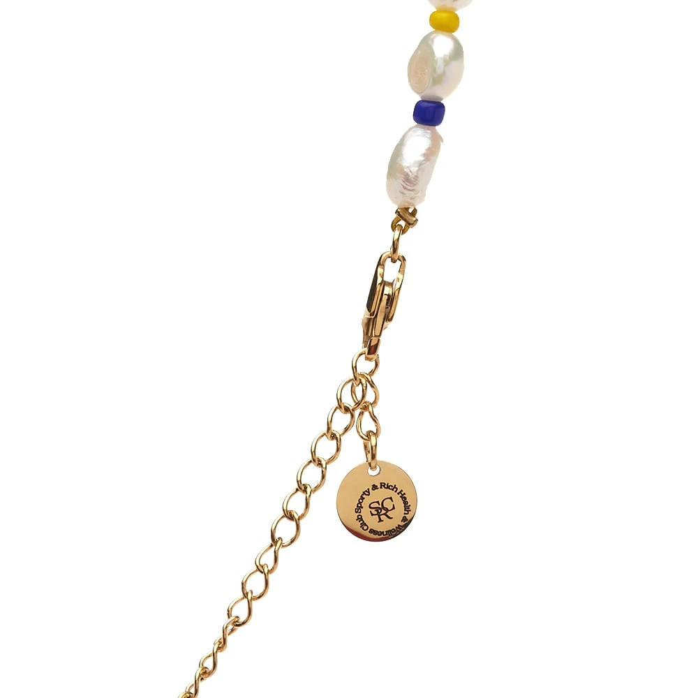 Sporty & Rich Be Nice Pearl & Bead Necklace - Image 3