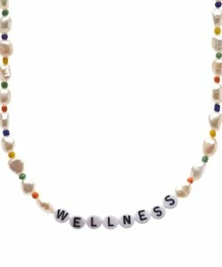 Sporty & Rich Wellness Pearl & Bead Necklace