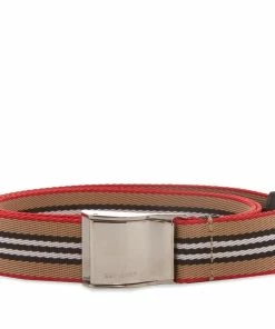 Burberry Icon Stripe Seatbelt Belt