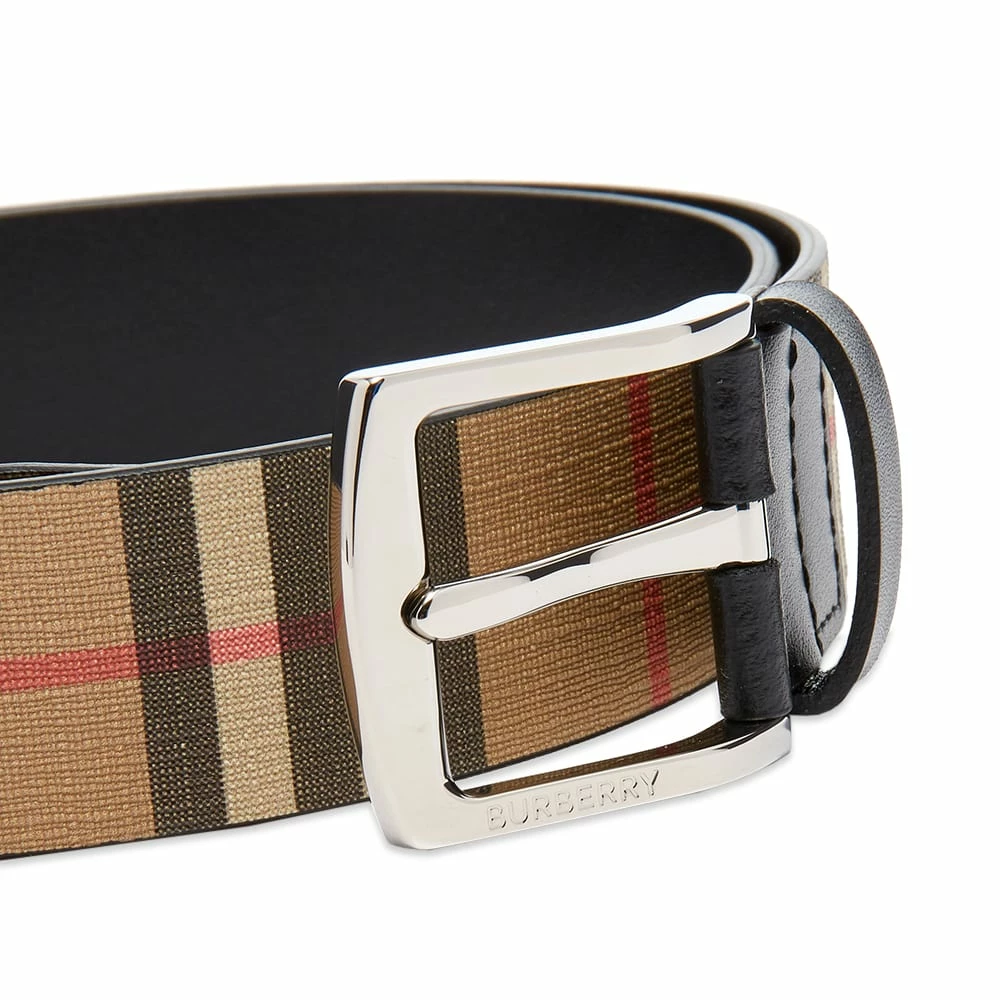 Burberry Gray Vintage Check Belt - Image 2