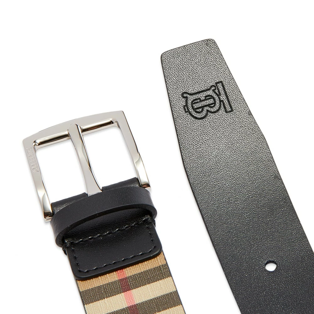 Burberry Gray Vintage Check Belt - Image 3