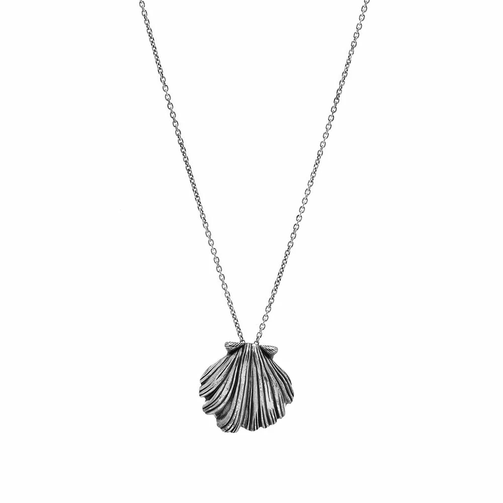 Saint Laurent Shell Pendant Necklace