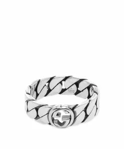 Gucci Jewellery Gucci Interlocking G Gourmette Ring 6mm
