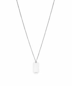 Saint Laurent Short Id Tag Pendant Necklace