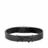 Saint Laurent YSL Logo Single Wrap Bracelet
