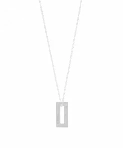 Le Gramme Small Rectangle Pendant Necklace
