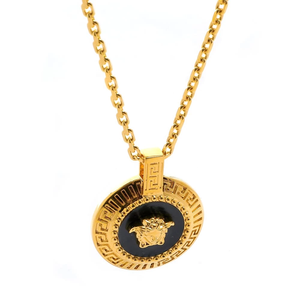 Versace Small Medusa Medallion Necklace - Image 2