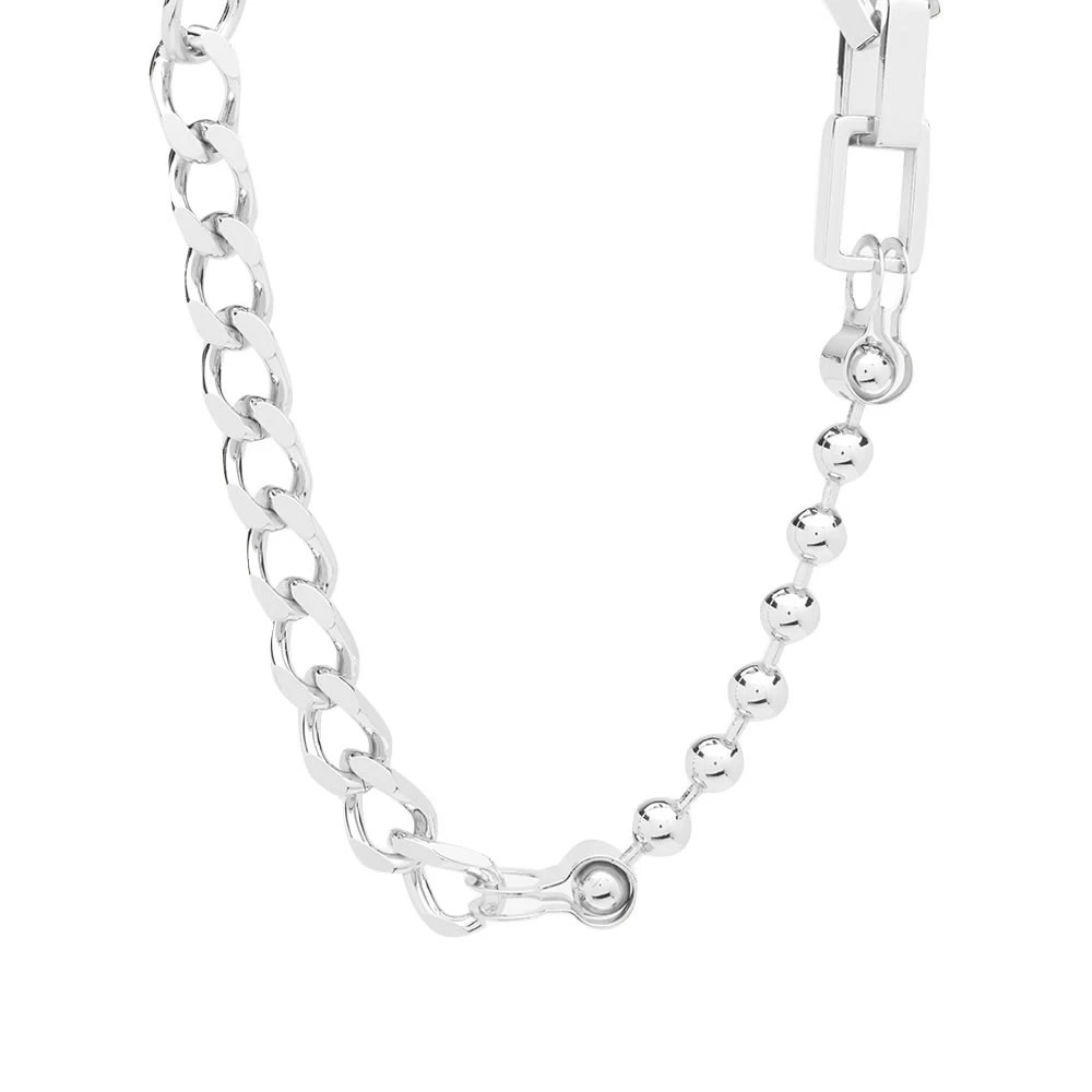 Heron Preston Multichain Square Necklace