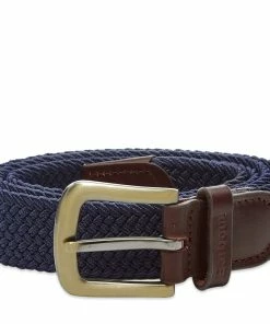 Barbour Stretch Webbing Leather Belt