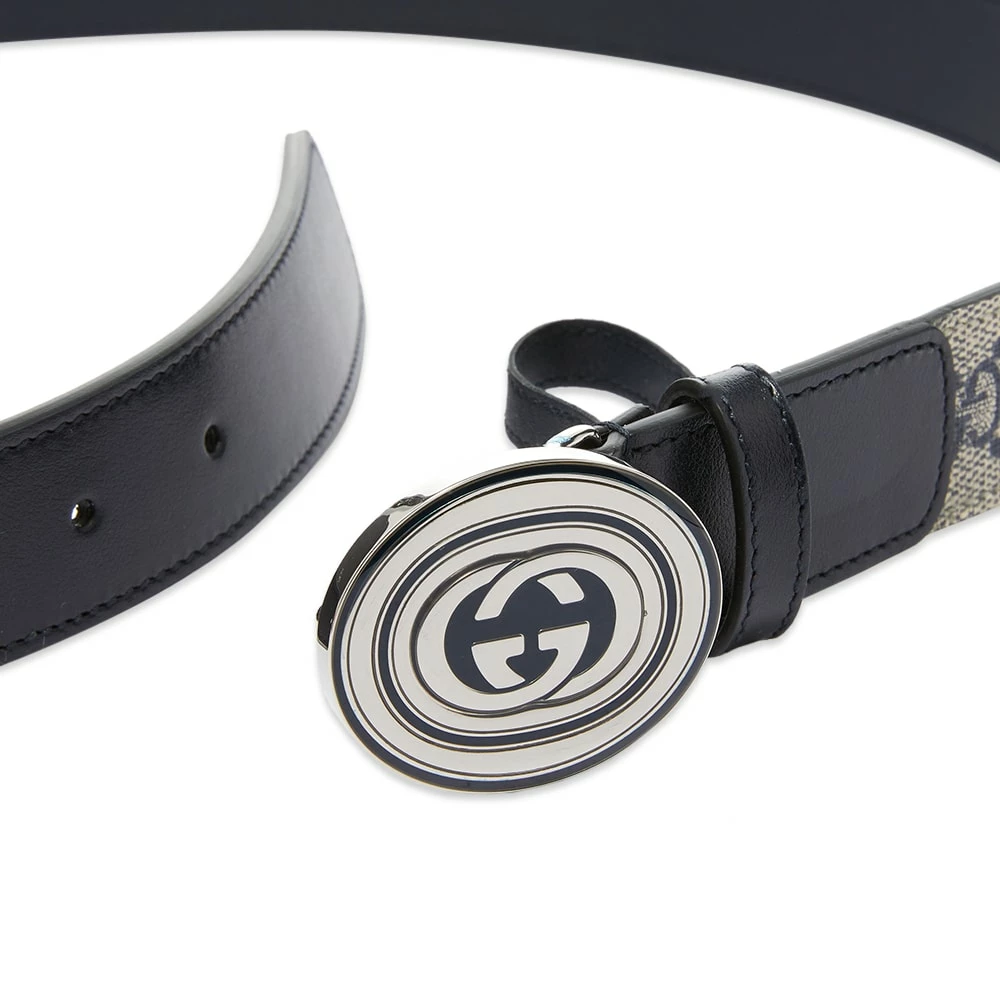 Gucci GG Supreme Oval Buckle Belt - Image 2