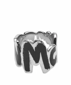Alexander McQueen Grafitti Logo Ring