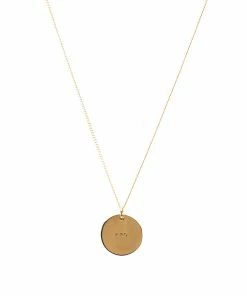 A.P.C. Eloi Double Medal Logo Necklace