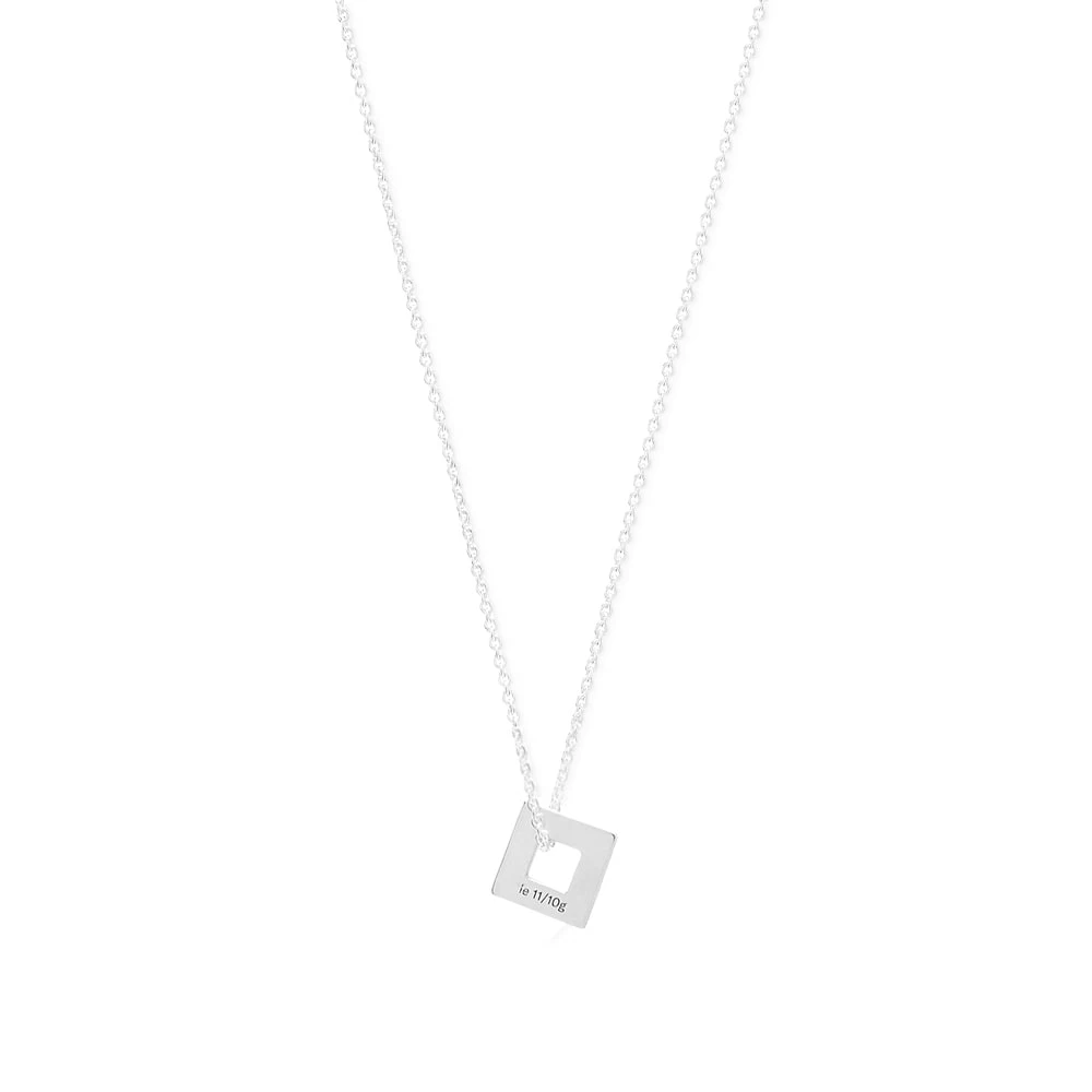 Le Gramme Slick Square Pendant Necklace - Image 2