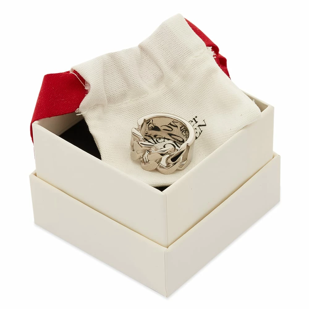 Alexander McQueen Chain Detail Ring - Image 3