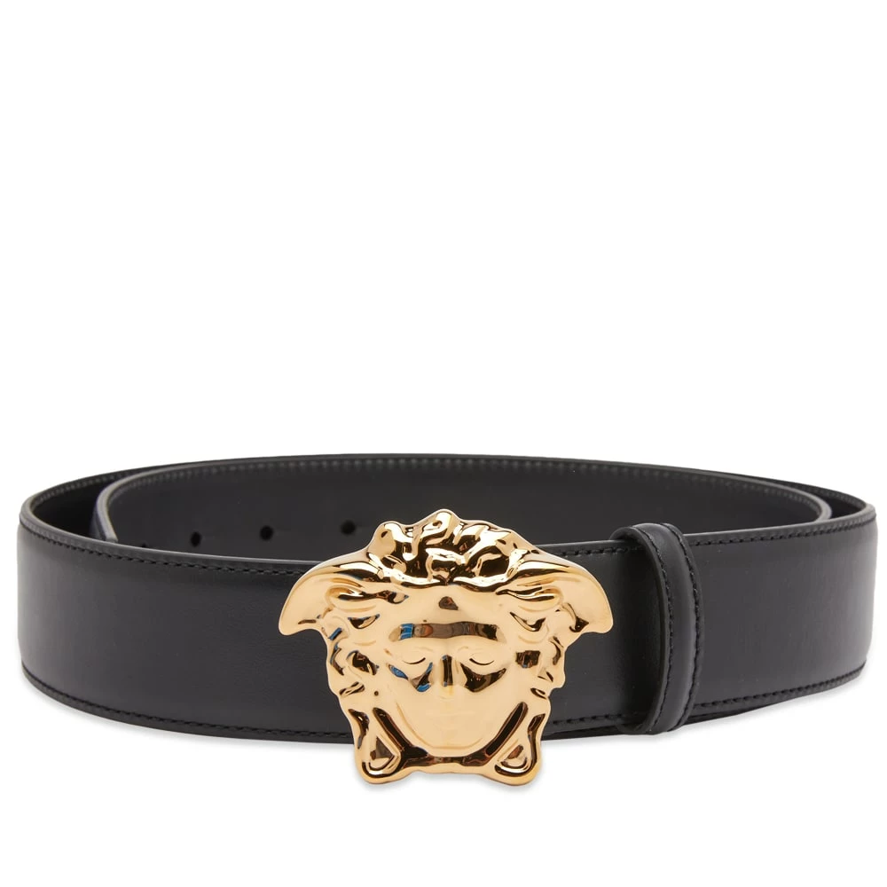 Versace Medusa Buckle Leather Belt