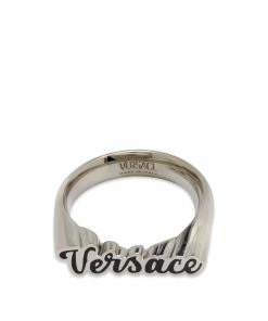 Versace Varsity Logo Ring