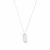 Saint Laurent Long Id Tag Pendant Necklace