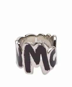 Alexander McQueen Graffitti Logo Ring