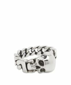 Alexander McQueen Skull Chain Ring