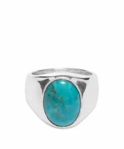 The Great Frog Stone Signet Turquoise Ring