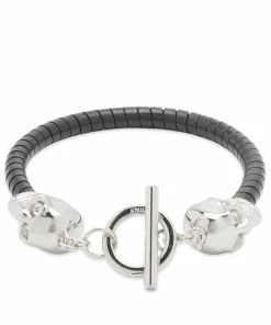 Alexander McQueen T-Bar Skull Bracelet