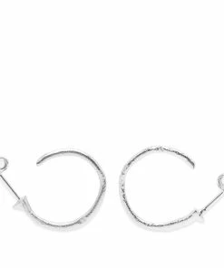 Pearls Before Swine Textured Hoops Earrings