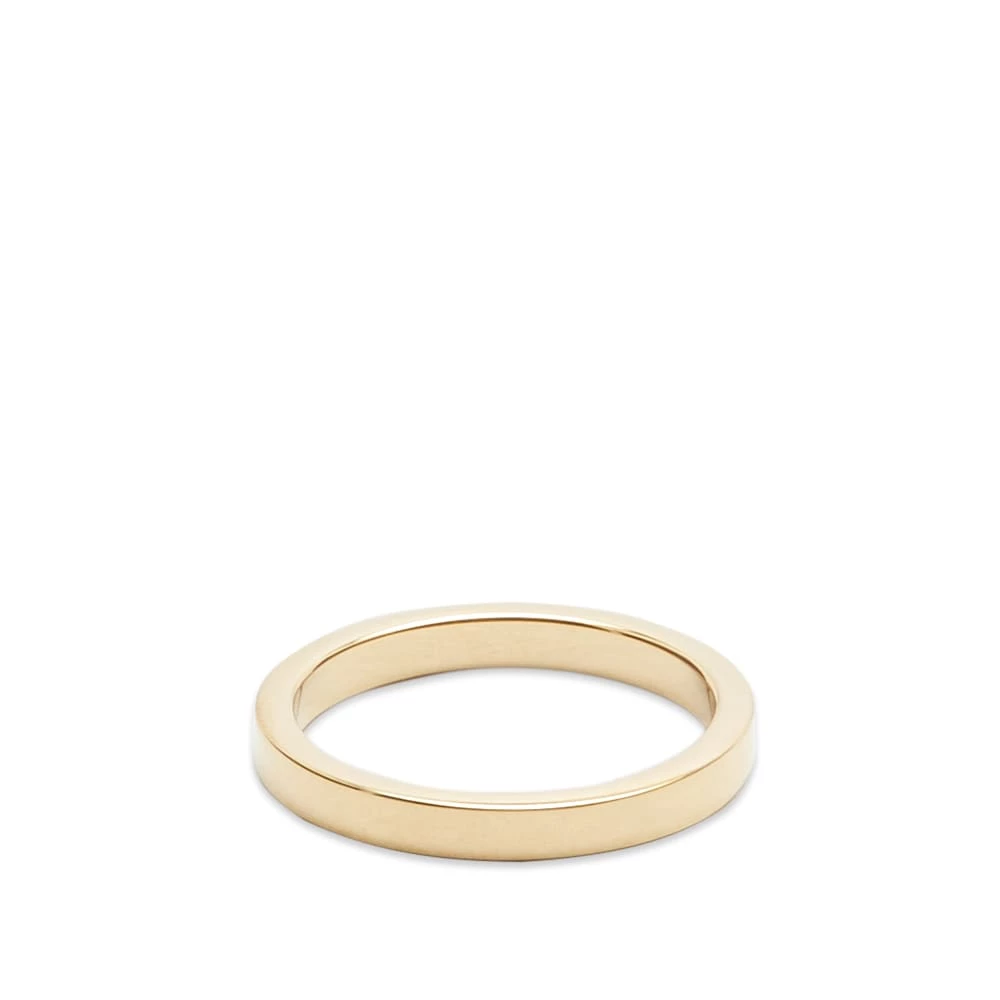 Maison Margiela Text Logo Slim Band Ring - Image 2