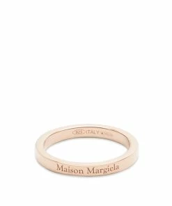 Maison Margiela Text Logo Slim Band Ring