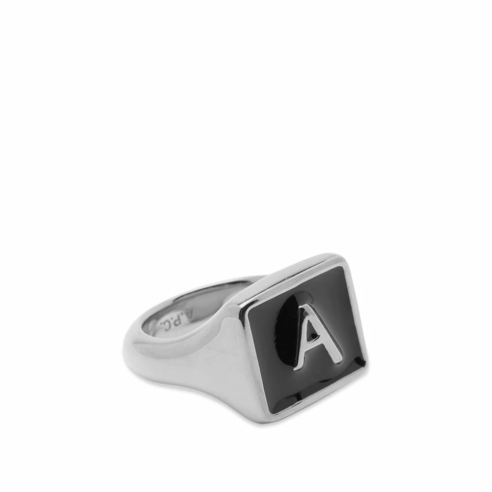 A.P.C. A Plaque Signet Ring - Image 3