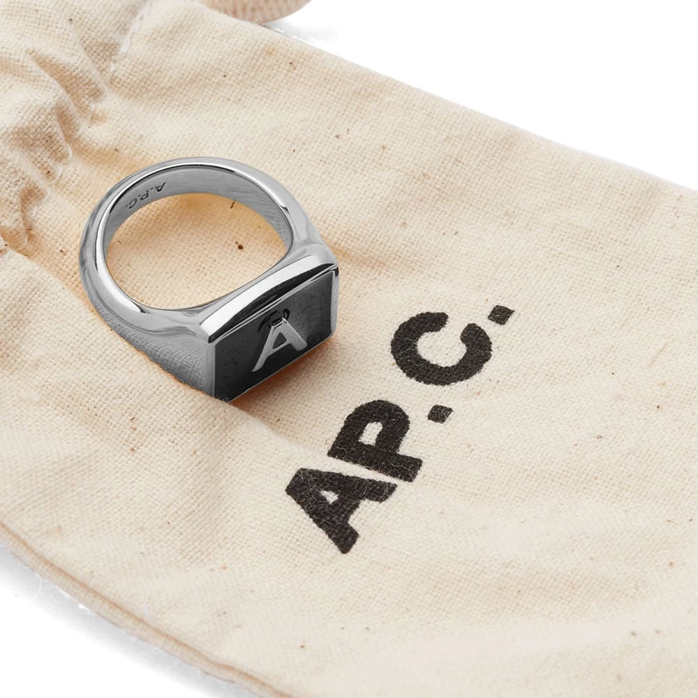 A.P.C. A Plaque Signet Ring - Image 4
