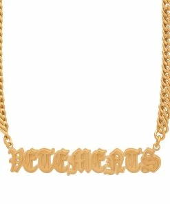 VETEMENTS Gothic Logo Necklace