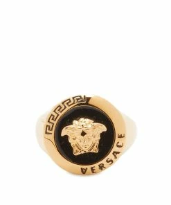 Versace Logo Medusa Signet Ring