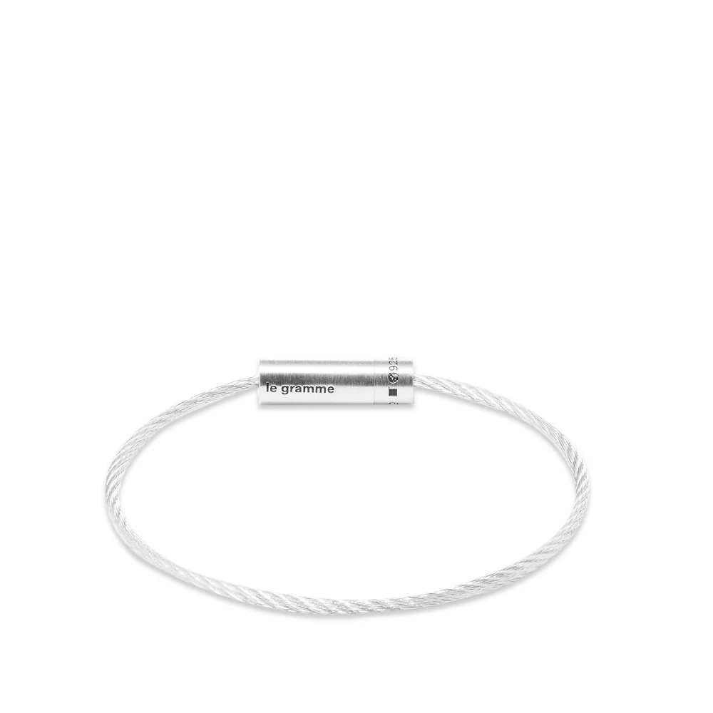 Le Gramme Brushed Le Cable Bracelet - Image 2