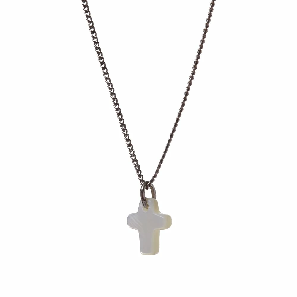 Saint Laurent Slim Pendant Necklace With Small Cross - Image 2