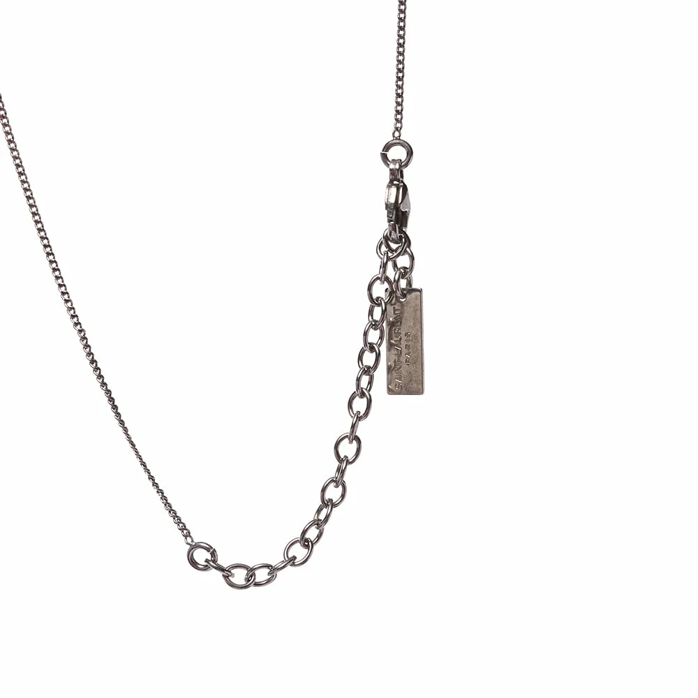 Saint Laurent Slim Pendant Necklace With Small Cross - Image 3