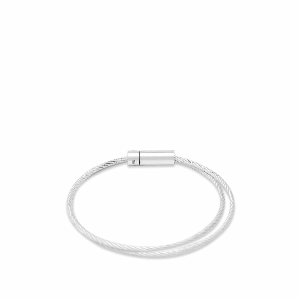 Le Gramme Brushed Double Cable Bracelet - Image 2